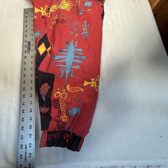 Vintage St. Moritz Ski Team Red Jacket Mens Large Full-Zip Lightweight Pockets - Picture 9 of 10